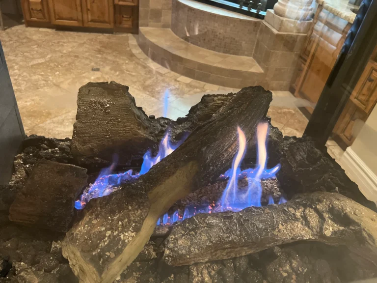 Mesa gas fireplace tune-up and cleaning with like-new results