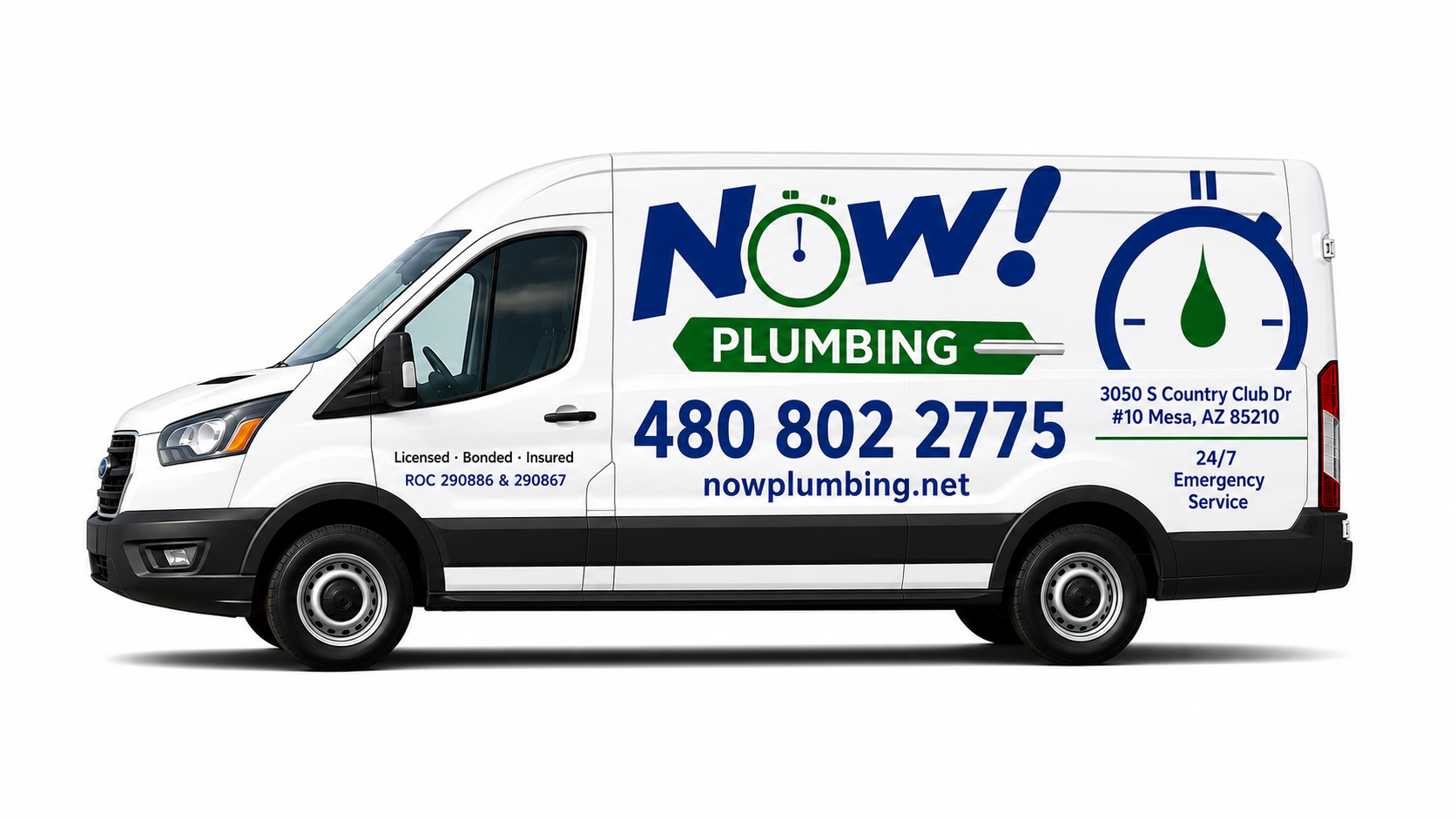 Now Plumbing Truck